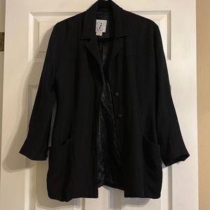 Todd Oldham Times Seven Vintage 90s Black Blazer